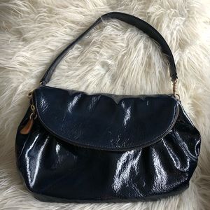 Stunning Zina Eva Purse in Navy Leather